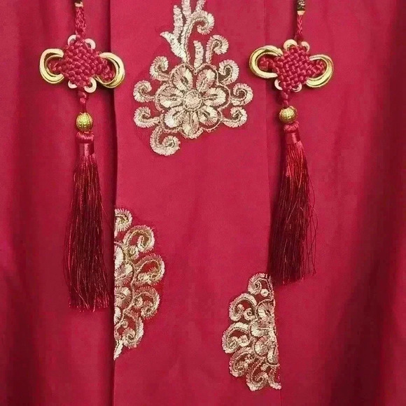 Laifanni Red Chinese Modern Wedding Dress NWT‎ New Size Unknown - Picture 3 of 11